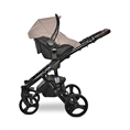 Cochecito de bebé RIMINI Premium GREEN con asiento elevador de coche RIMINI DI MARE String&Black */opción/